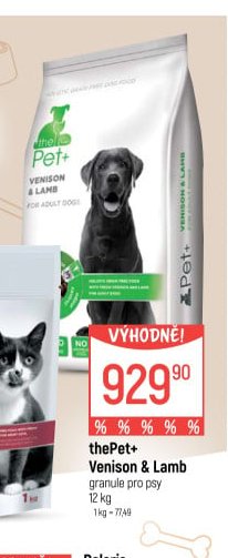 thePet+ Venison & Lamb granule pro psy 12 kg