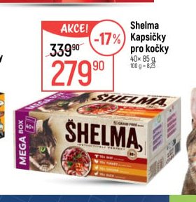 Shelma Kapsičky pro kočky 40x85 g