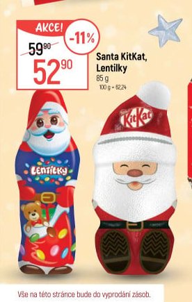 Santa KitKat, Lentilky