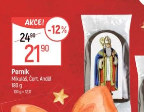 Perník Mikuláš, Čert, Anděl