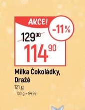 Milka Čokoládky, Dražé