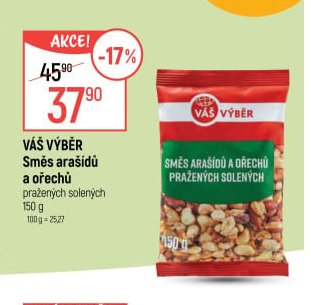 Váš Výběr Směs arašídů a ořechů pražených solených