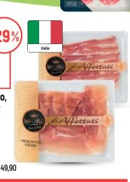 Prosciutto Crudo, Pancetta plátky