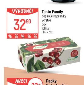 Tento Family papírové kapesníky