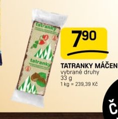 Tatranky máčené