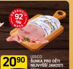 Le&Co šunka pro děti nejvyšší jakosti