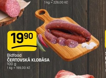 Bidfood ČERTOVSKÁ KLOBÁSA