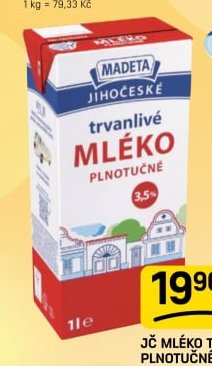 JČ MLÉKO TRVANLIVÉ PLNOTUČNÉ 3,5% - FLOP aktualniletaky.eu