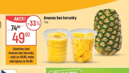Ananas bez korunky