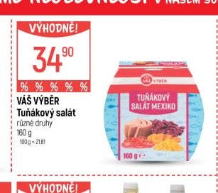 Váš výběr Tuňákový salát