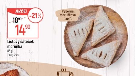 Listový šáteček meruňka