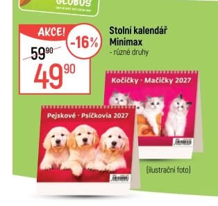 Stolní kalendář Minimax