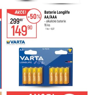 Baterie Longlife AA/AAA
