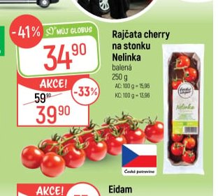 Rajčata cherry na stonku Nelinka