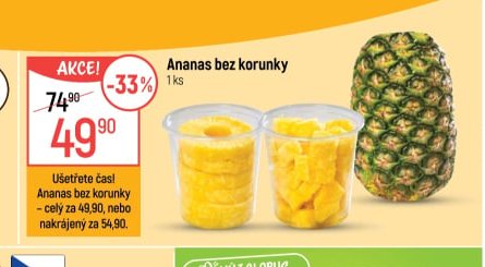 Ananas bez korunky