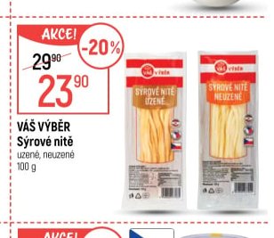 Váš Výběr Sýrové nitě 100g