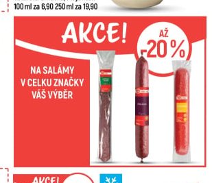 Na salámy v celku značky Váš Výběr