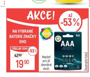 Oho AAA baterie