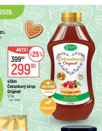 4Slim Čekankový sirup Originál - Globus aktualniletaky.eu
