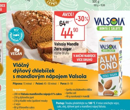 Valsoia Mandle Zero sugar