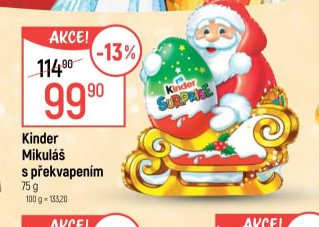 Kinder Mikuláš s překvapením