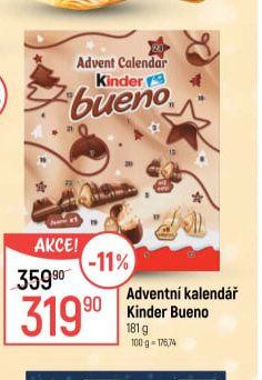 Adventní kalendář Kinder Bueno