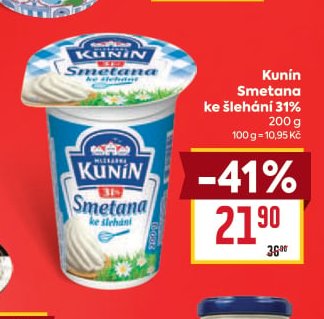 Kunín Smetana ke šlehání