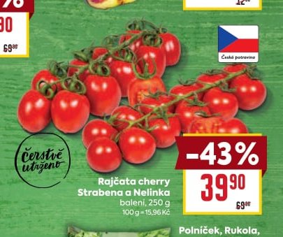 Rajčata cherry Strabena a Nelinka