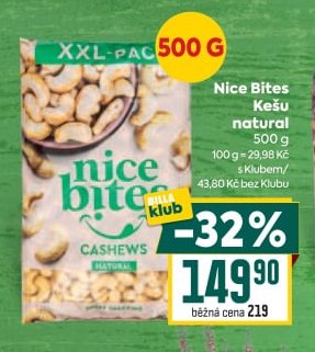Nice Bites Kešu natural