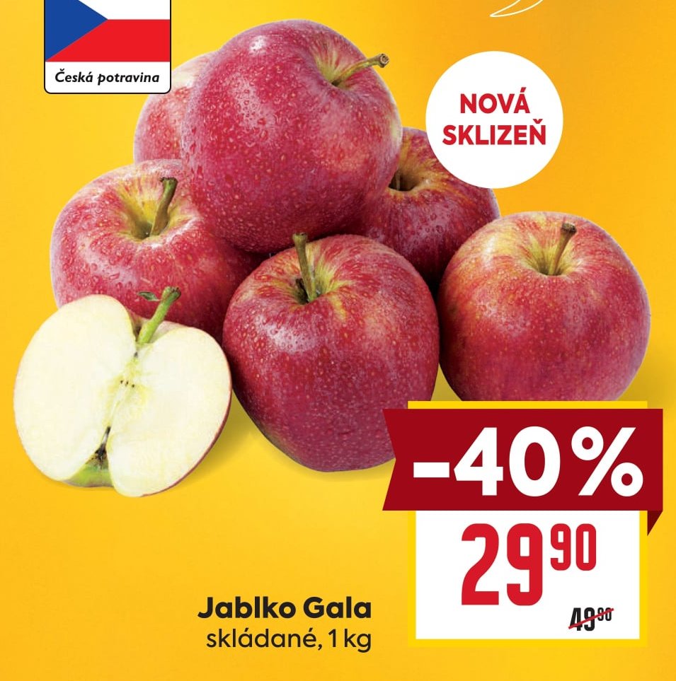 Jablko Gala skládané, 1 kg