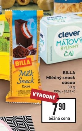 BILLA Mléčný snack