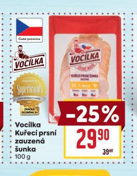 Vocílka Kuřecí prsní zauzená šunka