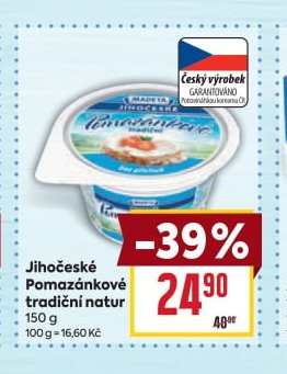 Jihočeské Pomazánkové tradiční natur
