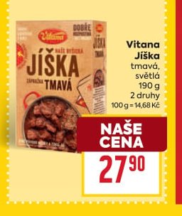 Vitana Jíška tmavá, světlá 190 g