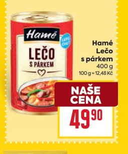Hamé Lečo s párkem 400 g