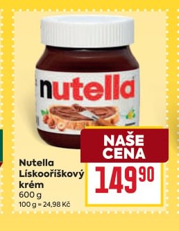 Nutella Lískooříškový krém 600 g
