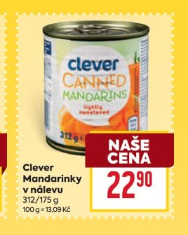 Clever Mandarinky v nálevu 312/175 g