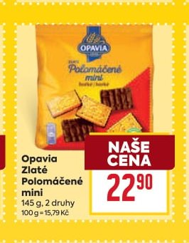 Opavia Zlaté Polomáčené mini