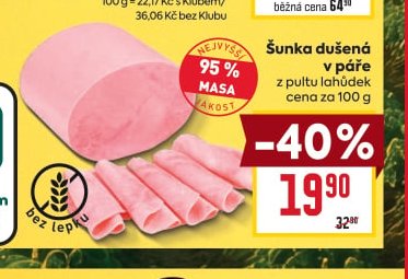 Šunka dušená v páře