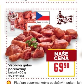 Vepřový guláš porcovaný