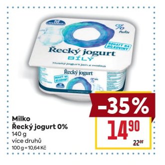 Milko Řecký jogurt 0%