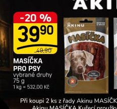 Akinu Masíčka pro psy