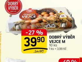 Dobrý výběr vejce M