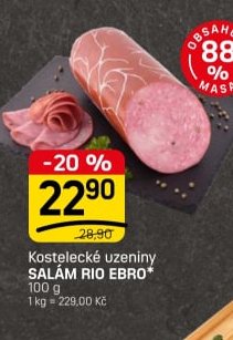Kostelecké uzeniny SALÁM RIO EBRO