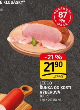 LEGCO ŠUNKA OD KOSTI VÝBĚROVÁ