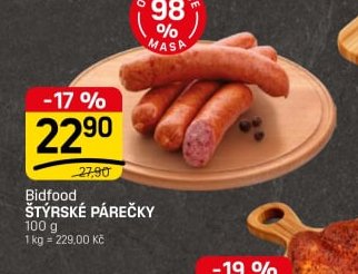 Bidfood ŠTÝRSKÉ PÁREČKY