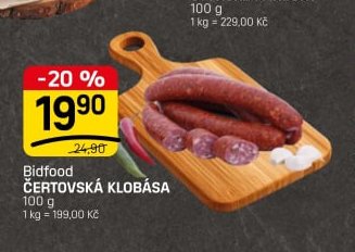 Bidfood ČERTOVSKÁ KLOBÁSA