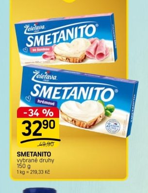 SMETANITO vybrané druhy