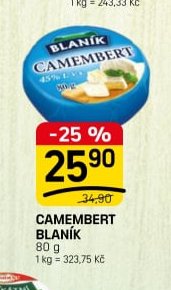 CAMEMBERT BLANÍK