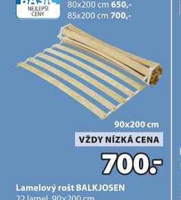 Lamelový rošt BALKJOSEN